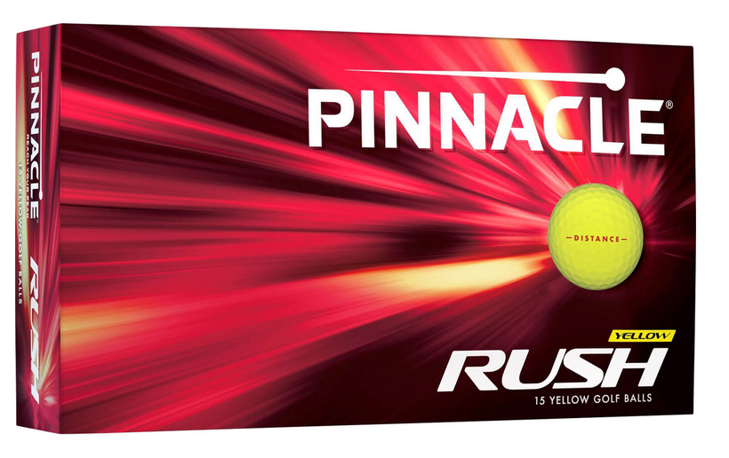 Pinnacle Rush Golfbälle 15 Stück (gelb)